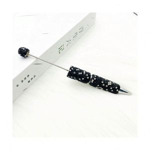 Bolígrafo con Cuentas DIY y Tapa Completamente Decorada con Diamantes, Elegante Bolígrafo Brillante para Regalo o Promoción - Product Image 1