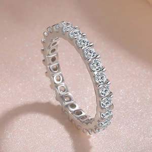 Anello a fascia intera da donna, design circolare semplice, per uso quotidiano - Product Image 6