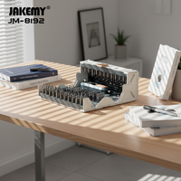 JM-8192 Kit de tournevis magnétique multi-embouts de 180 pièces pour réparation de téléphones portables - Trousse d'outils de précision manuelle OEM en plastique