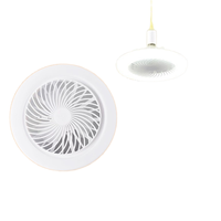Ventilateur LED à économie d'énergie ampoule gradation télécommande Design moderne vent lumineux silencieux décoration intérieure large E27 pression