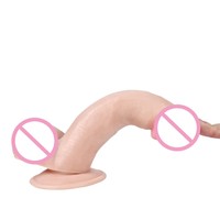 XISE Consoladores Clásicos de PVC de 17 cm, Consoladores Realistas Súper Baratos, Juguetes Sexuales de Plástico, Pene para Mujeres
