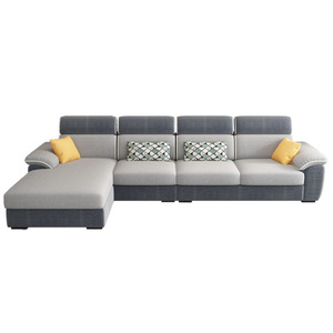 Modern Minimalist Fabric L Shaped <b>Sofa</b> Removable Washable For Small Apartments <b>Living</b> <b>Room</b> <b>Sofas</b> - Product Image 3