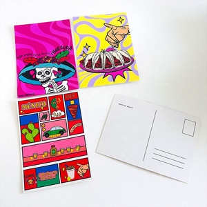 2025 nuevos diseños de moda personalizados Vintage Forever postales sellos de México para enviar <span class=keywords><strong>por</strong></span> correo impresión a todo Color tarjeta de felicitación personalizada - Product Image 4