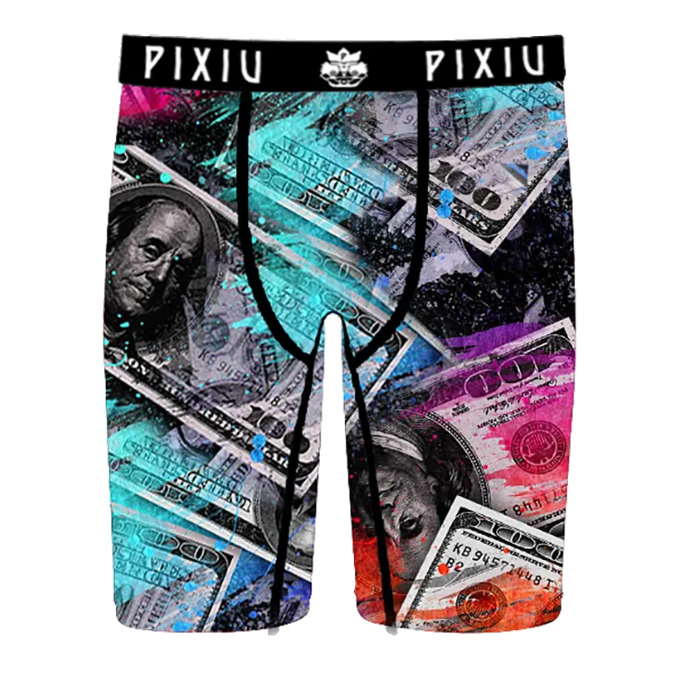 Groothandel Goede Kwaliteit Kleding Heren Boxers Print Mannen Slips Ondergoed 90 Polyester 10 Spandex Voor Mannen Boxershorts