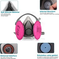 Masque anti-poussière KN95 en silicone, respirant, pour le soudage, la mine de charbon, anti-brume, livraison directe transfrontalière