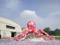 Tentacules de pieuvre gonflables géants pour décoration d'Halloween avec certification CE/TUV, accessoires d'impression numérique pour la publicité