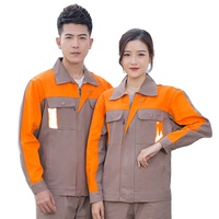 Vêtements de travail pour électriciens en coton respirant réfléchissant, vêtements de travail haute visibilité pour la construction