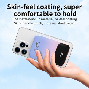 พาวเวอร์แบงค์ไร้สายระบบแม่เหล็กชาร์จแบบพกพา5000mAh สำหรับ <span class=keywords><strong>iPhone</strong></span> <span class=keywords><strong>powerbank</strong></span> LED จอแสดงผลดิจิตอลชาร์จความเร็วสูง - Product Image 6