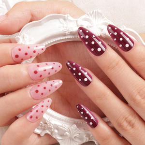 <span class=keywords><strong>Linda</strong></span>, superventas, uñas portátiles de lunares rojos, Comercio Exterior transfronterizo, pieza de uñas Portátil de Arte de uñas superventas - Product Image 1