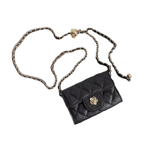 Borsa a Tracolla Mini in <span class=keywords><strong>Vera</strong></span> <span class=keywords><strong>Pelle</strong></span> per <span class=keywords><strong>Donna</strong></span>, <span class=keywords><strong>Portafoglio</strong></span> Designer con Catena, Elegante Borsetta Femminile, Piccola Borsa a Mano per Donne - Product Image 1