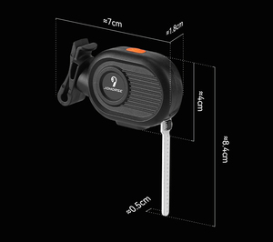 Luz trasera de flujo de bicicleta, luz trasera LED, advertencia de seguridad trasera para ciclismo, luz trasera de bicicleta recargable por USB - Product Image 2