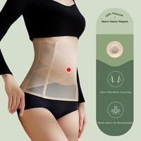 Ceinture abdominale pour femmes, gaines amincissantes post-partum, contrôle ferme, tissu maillé haut de gamme, antibactérien, fin