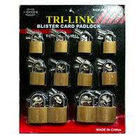 Cadenas en laiton et fer peint de haute qualité, abordables, avec clés croisées et clés atomiques, personnalisables avec logo OEM, en lot.