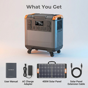 Estación de Energía Portátil de 5000W, Generador Solar de 5000Wh LiFePO4, 3500 Ciclos, UPS de 10 Años, Múltiples Salidas, Carga Rápida, IP54, Silencioso - Product Image 5