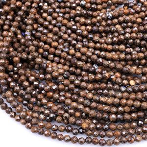 Great Gems Natural Australian Boulder <b>Opal</b> Faceted 3mm 4mm Ball Beads 15.5" Strand Casual Unisex Anniversary & Wedding <b>Necklace</b> - Product Image 2