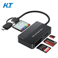Lector de Tarjetas USB 3.0 Tipo-C 4 en 1 Usado, Compatible con CF/SD/TF/MS, Velocidad de Transferencia de 5 Gbps, Compatible con Laptops, en Stock