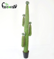 Cactus artificiel en plastique de grande taille pour l'extérieur, vente en gros d'usine, 156 cm, cactus artificiel en colonne, plantes artificielles, cactus artificiel