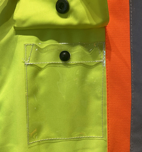 Blouson bomber haute visibilité jaune robuste à dos en <span class=keywords><strong>X</strong></span>, imperméable et détachable, pour homme, hiver, réfléchissant, pour le secteur pétrolier au Canada - Product Image 6