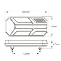 Feu arrière à LED 12V 24V universel NEON STOP indicateur de recul pour RV TRUCK TRAILER