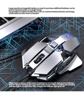 Untuk AULA Mouse Nirkabel Isi Ulang Laptop Desktop Komputer Mouse Gaming Mekanis Logam Mouse Kablosuz