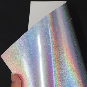Hỗn hợp màu sắc và vàng bạc gương phản chiếu tráng tông giấy tờ aluminized Holographic lá gương giấy cuộn - Product Image 5