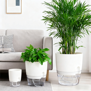 Легкий возврат прозрачный автоматический самополивающий цветочный горшок для подвесных корзин - Product Image 4