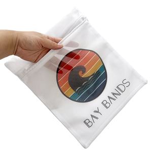 Impression personnalisée LOGO écologique grand sac <span class=keywords><strong>de</strong></span> <span class=keywords><strong>lavage</strong></span> en <span class=keywords><strong>filet</strong></span> délicat à petites mailles recyclées grand sac à linge suspendu pour <span class=keywords><strong>lingerie</strong></span> - Product Image 3