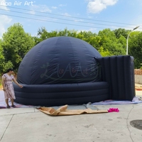Dôme de planétarium gonflable noir, tente portable pour spectacle de projection astronomique scolaire