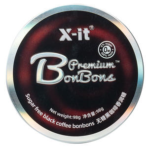 Bombones de café negro sin azúcar x-it 98g Caramelo duro con sabor a café helado dulce refrescante a base de hierbas naturales - Product Image 2