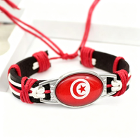 Bracelet tissé personnalisé avec drapeau suédois, bracelet tressé réglable pour encourager lors des événements sportifs, cadeau pour les fêtes
