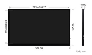 SKU-32785 Pantalla Táctil AMOLED FHD de 13.3 Pulgadas Waveshare, 1920 <span class=keywords><strong>x</strong></span> 1080, 100% sRGB y 100% DCI-P3 Gama de Colores, Unión Óptica - Product Image 1
