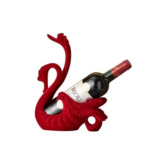 Figura de cisne de resina pintada a mano, creativa, exquisita, de lujo ligero, personalizada, ecológica, escultura de animal navideña - Product Image 2