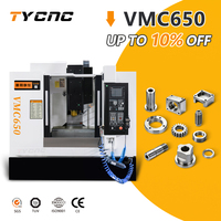 Centre d'usinage vertical multifonction VMC650 de haute précision, entièrement automatique, BT40, 8000 tr/min