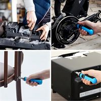 Juego de Herramientas de Reparación Industrial y Doméstica de 34 Piezas OEM, Mango de Acero con Acabado de Zinc, Puntas Magnéticas, Puntas de Destornillador Multiusos