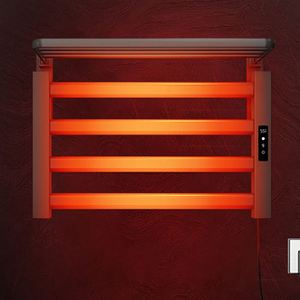 Sèche-serviettes électrique intelligent à rotation 180°, radiateur chauffant pour serviettes, étanche, mural - Product Image 5