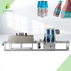 Customized Single Double Heads Sleeve Wrapping Film and Shrinking Machine with Heat Steam Tunnel