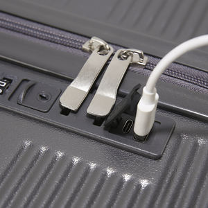 여자 남여 공용 맞춤형 경량 방수 네오프렌 하드 쉘 트롤리 여행 가방 세트 잠금 3 롤링 스피너 휠 - Product Image 2