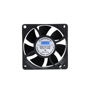 Ventilador de ventilação industrial 7025 Axial Case 70mm 12v brushless dc ventilador axial