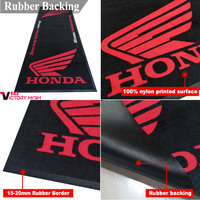 Tapis de sol de garage pour moto en nylon, design personnalisé, antidérapant, imperméable, adapté aux animaux domestiques, résistant à l'huile, fin, style course, pour extérieur