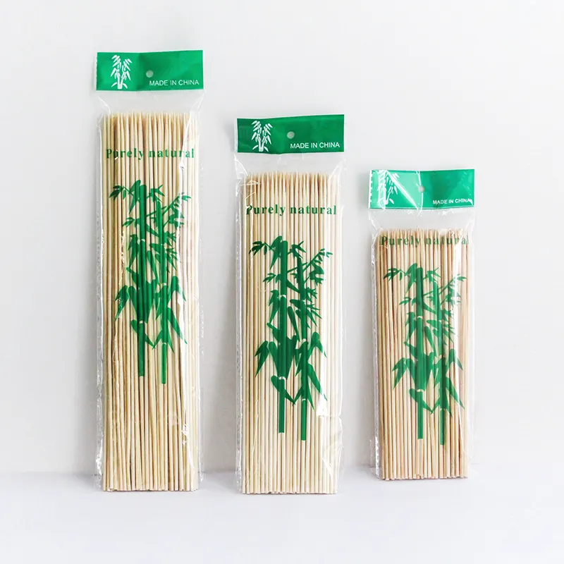 Macchina di automazione che produce bastoncini di spiedini di kebab di bambù rotondi per barbecue