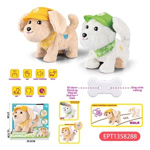 EPT RC interaktif ses kontrolü giydirdiği Bichon Frise akıllı Pet uzaktan oyun Robot köpek oyuncak müzik kayıt yapılmış plastik - Product Image 6