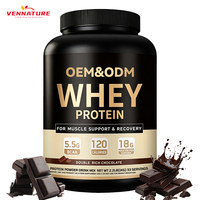 Poudre de protéines de lactosérum saveur crème glacée à la vanille 2,2 lb avec BCAA, sans gluten, 100 % whey