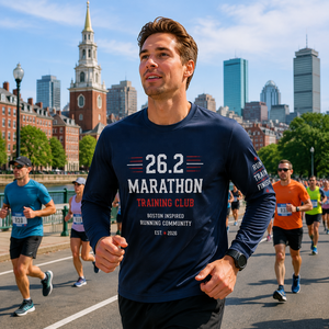 Camiseta de Manga Larga Personalizada para Equipo de Running, Maratón 26.2, Entrenamiento, Club de Running, Secado Rápido, para Eventos - Product Image 2