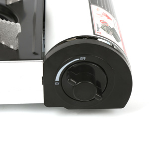 Réchaud à gaz portable en alliage d'aluminium 1-2 brûleurs avec dispositif d'allumage pour le camping en plein air et l'utilisation en voiture - Product Image 3