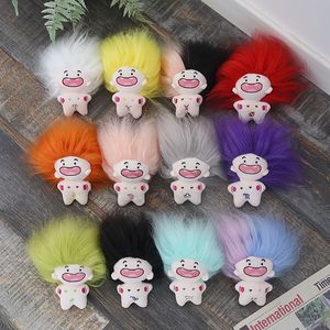 Muñeco de peluche de las doce constelaciones, 10 cm, de peluche corto, estilo Little Red Book Explosions, con dientes faltantes, de algodón PP, en bolsa sin embalaje. - Product Image 1