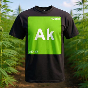 T-shirt unisexe Ak 47 Hybrid Strain à col rond et manches courtes, impression numérique, promotionnel pour adultes - Product Image 3