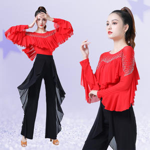 Camisa de <span class=keywords><strong>mujer</strong></span> de baile latino de <span class=keywords><strong>salsa</strong></span> - Product Image 6