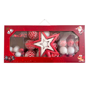 Bolas colgantes de Navidad impermeables de alta calidad, juego de decoración de árbol, adornos de lujo únicos para uso festivo DIY - Product Image 1