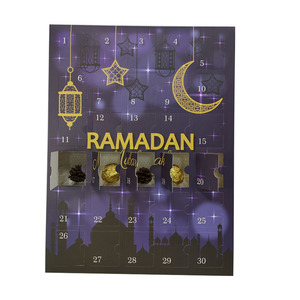 Boîte cadeau en papier personnalisée pour calendrier de l'Aïd el-Fitr, calendrier de l'Avent sensoriel pour jouets, pour emballer le chocolat, les cosmétiques, les bijoux - Product Image 4