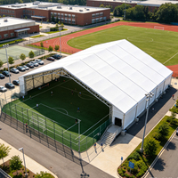 Structure de tente de salle de sport commerciale en aluminium pour terrain de padel intérieur